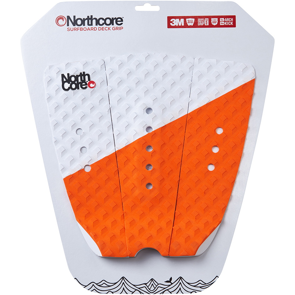 2026 Northcore Ultimate Grip Deck Pad NOCO63E - Orange / White